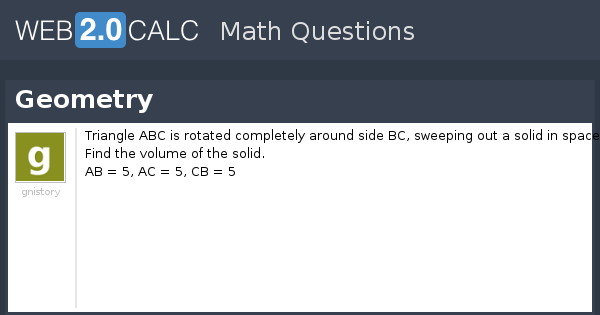 View question - Geometry