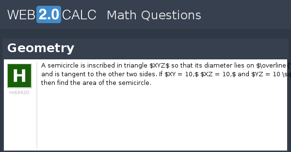 View question - Geometry