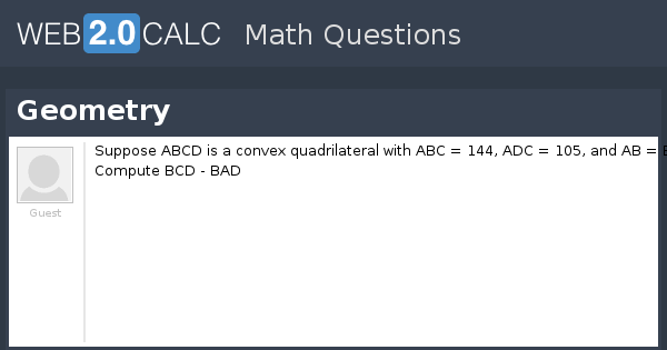 View question - Geometry