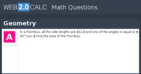 View question - Geometry