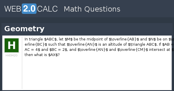 View question - Geometry