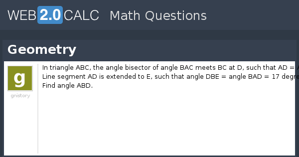 View question - Geometry