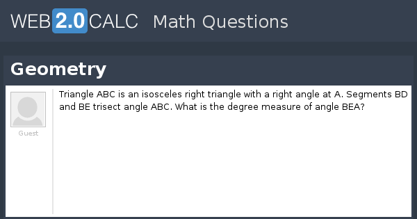 View question - Geometry