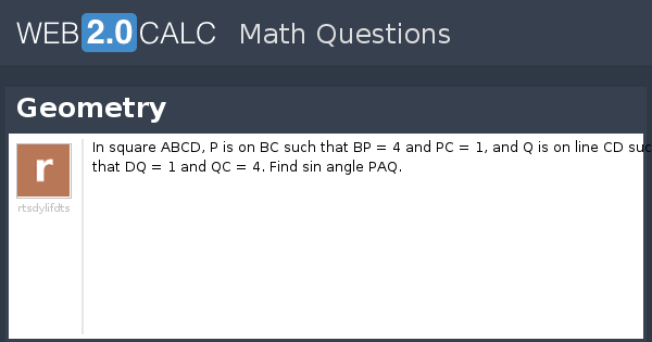View question - Geometry