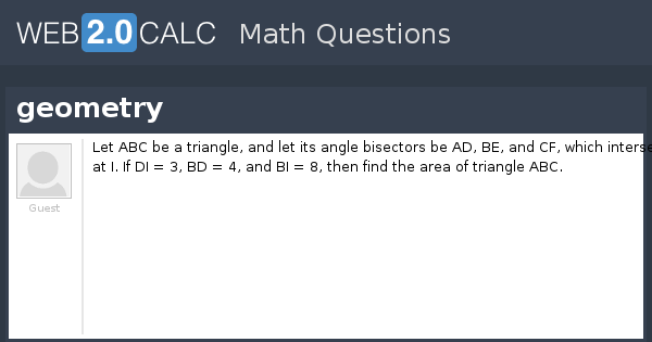 View Geometry View question - geometry