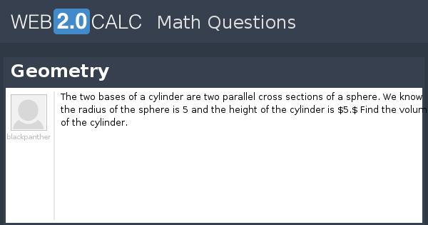 View question - Geometry