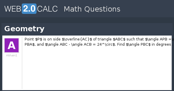 View question - Geometry