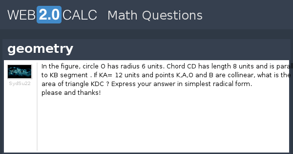 View question - geometry