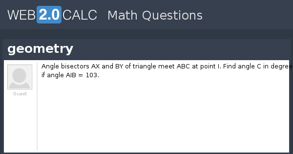 View question - geometry