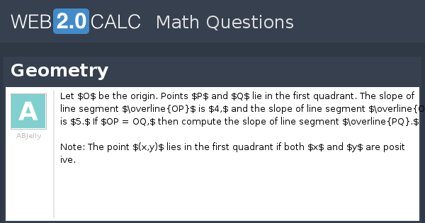 View question - Geometry