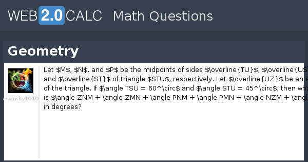 View question - Geometry