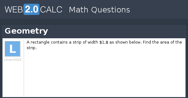 View question - Geometry