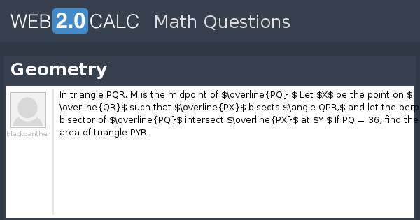 View question - Geometry