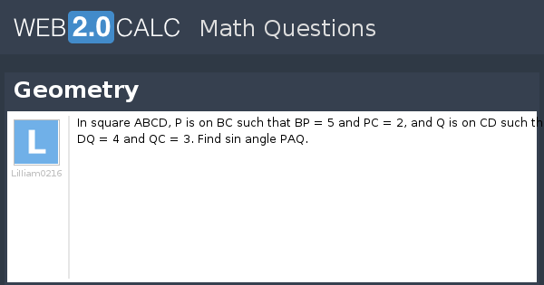 View question - Geometry