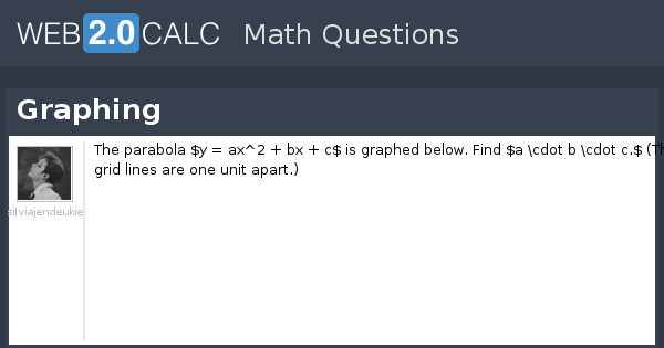 View question - Graphing