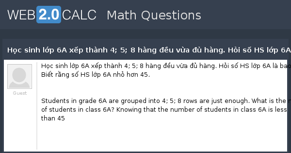 Học Sinh Lớp 6A Xếp Thành 4, 5, 8: Phương Pháp Và Ứng Dụng