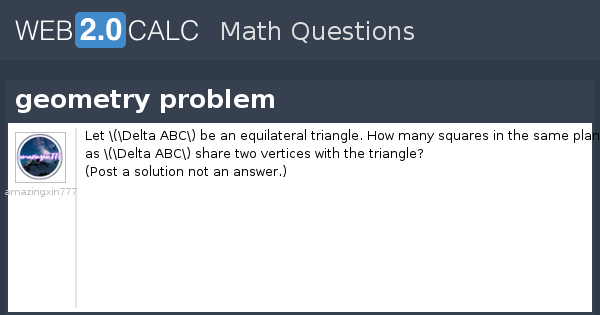 View question - geometry problem