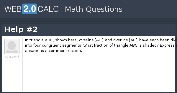 View question - Help #2