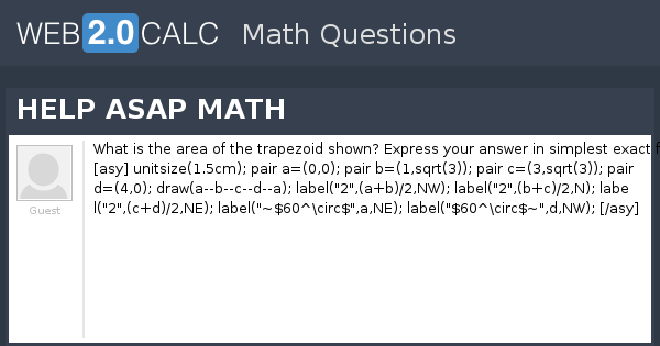 View question - HELP ASAP MATH