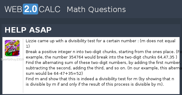 View question - HELP ASAP