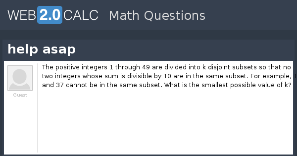 View question - help asap