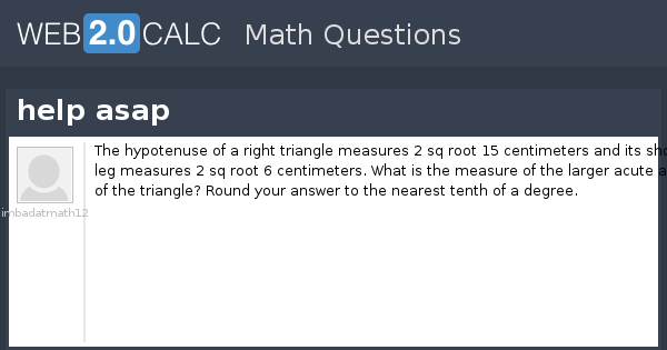 View question - help asap