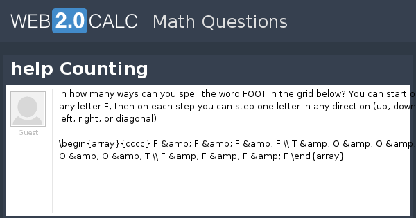 View question - help Counting