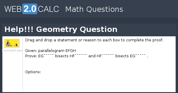 View question - Help!!! Geometry Question