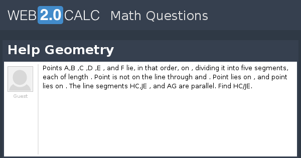 View question - Help Geometry