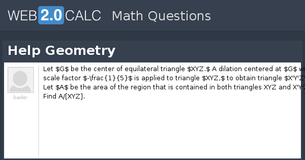 View question - Help Geometry