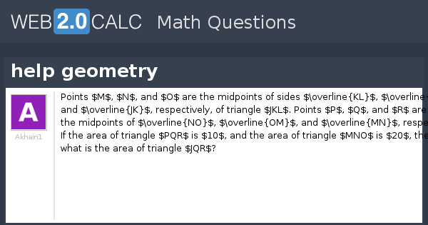 View question - help geometry