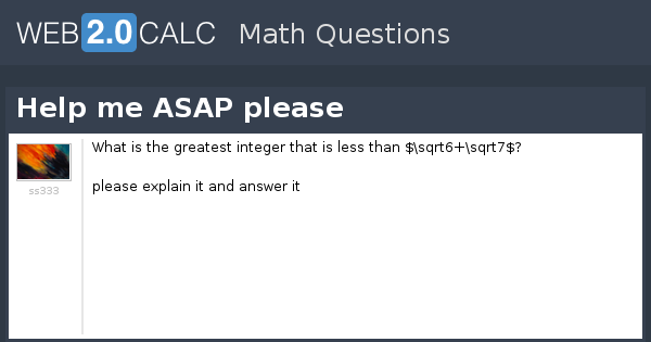 View question - Help me ASAP please