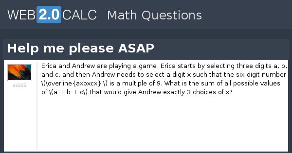 View question - Help me please ASAP