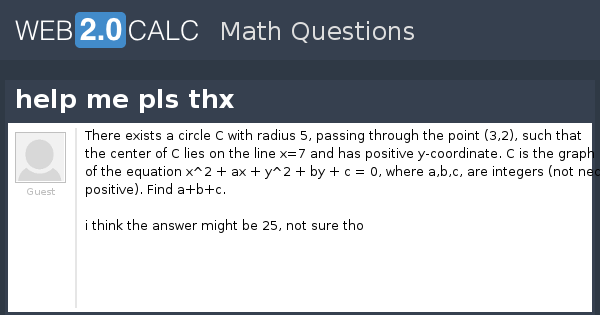 View Question Help Me Pls Thx