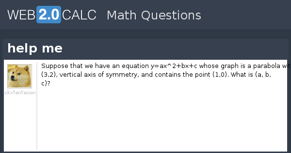 View question - help me