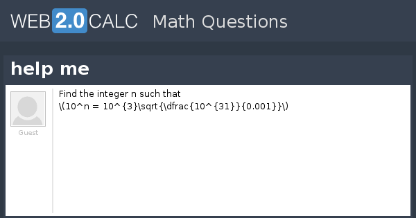 View question - help me