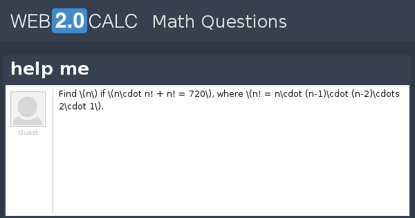 View question - help me