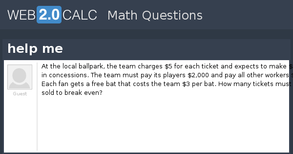 View question - help me