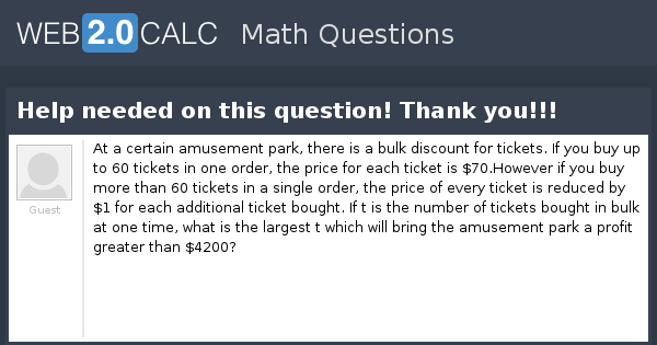 View question - Help needed on this question! Thank you!!!