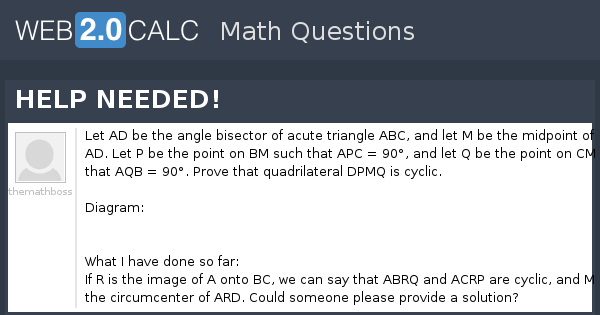View question - HELP NEEDED!