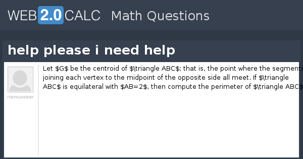 View question - help please i need help
