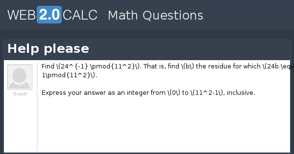 View question - Help please