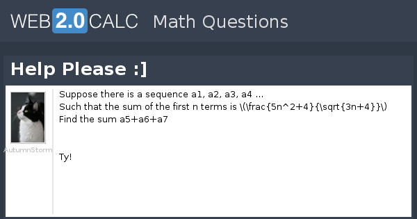 View question - Help Please :]