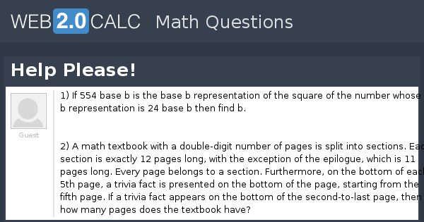 View question - Help Please!