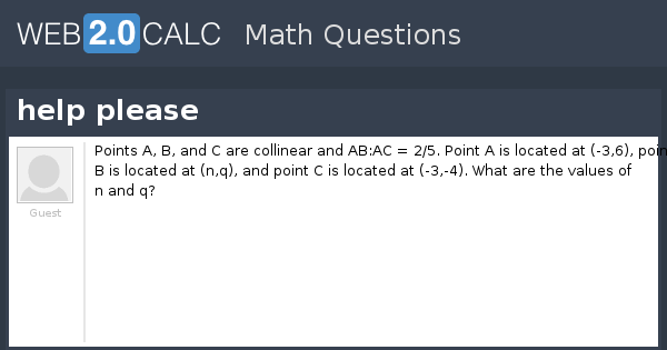 View Question Help Please