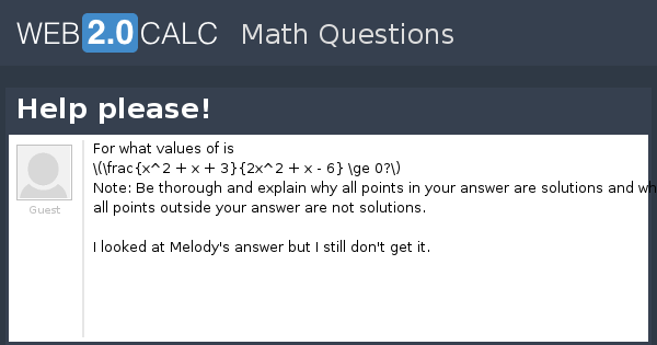 View question - Help please!