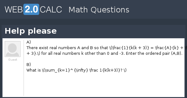 View question - Help please