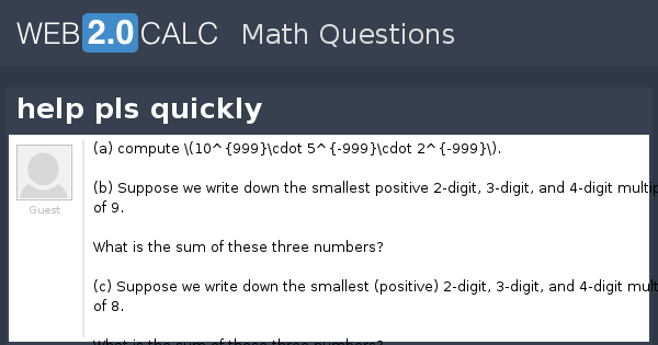 View question - help pls quickly