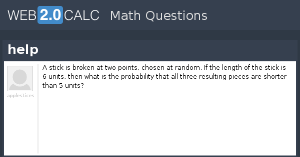 View question - help
