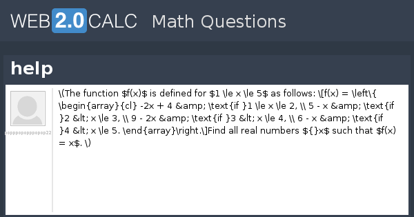 View question - help